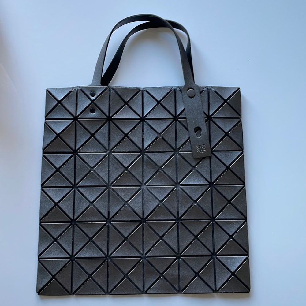 SOLD Issey Miyake Pleats Please Silver Metallic Tote